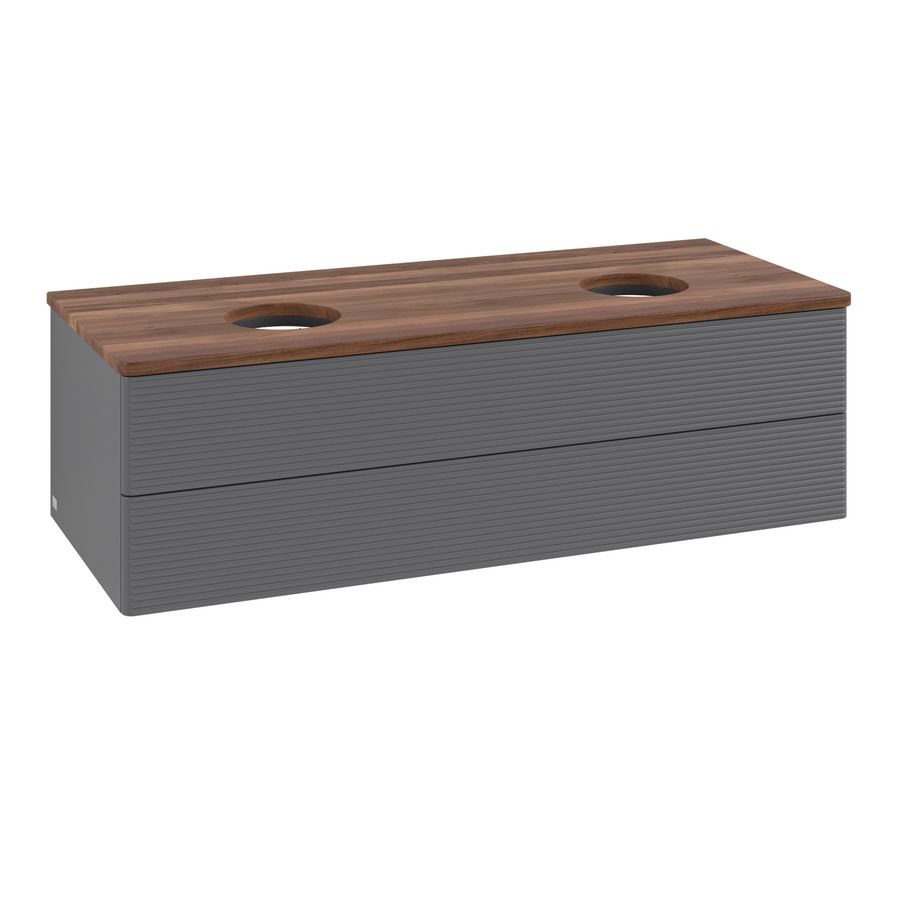 Wastafelonderkast Antao 1200x360x500mm Antr. Matt Lacquer L24112GK