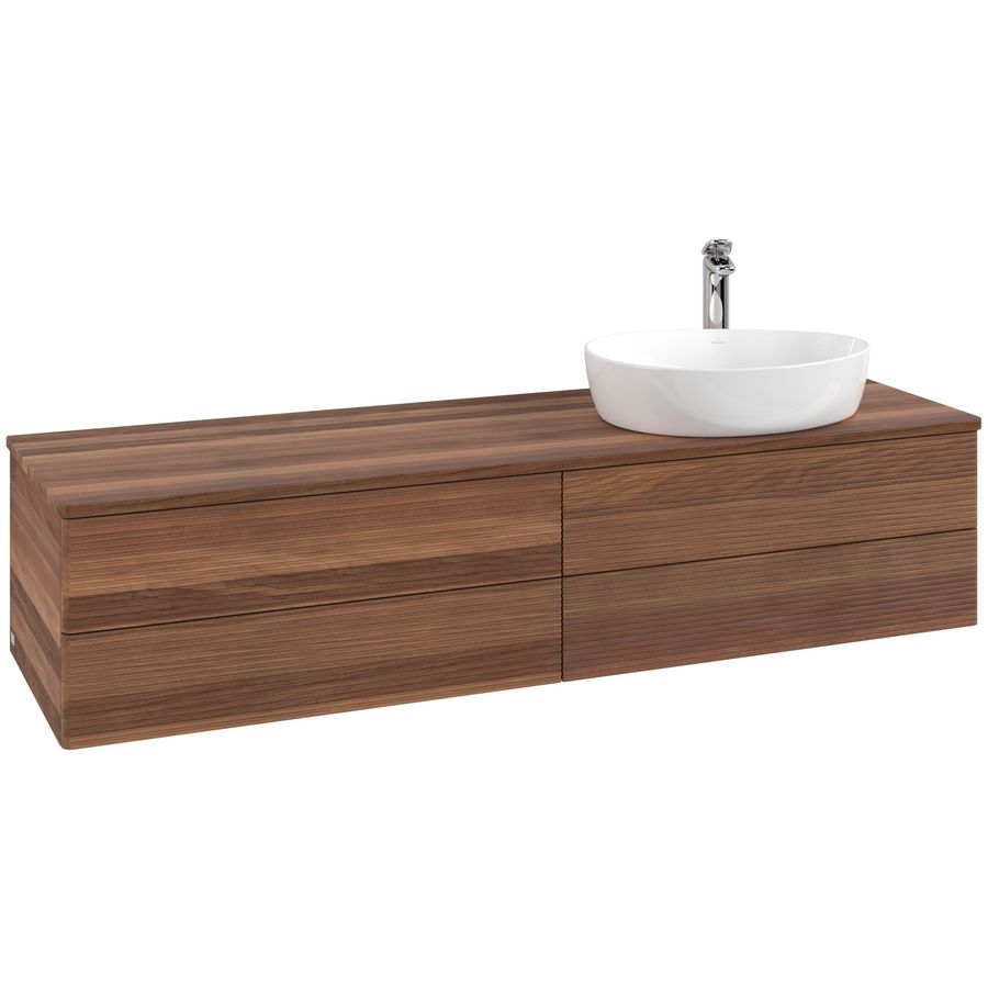 Wastafelonderkast Antao 1600x360x500mm Warm Walnut L27152HM