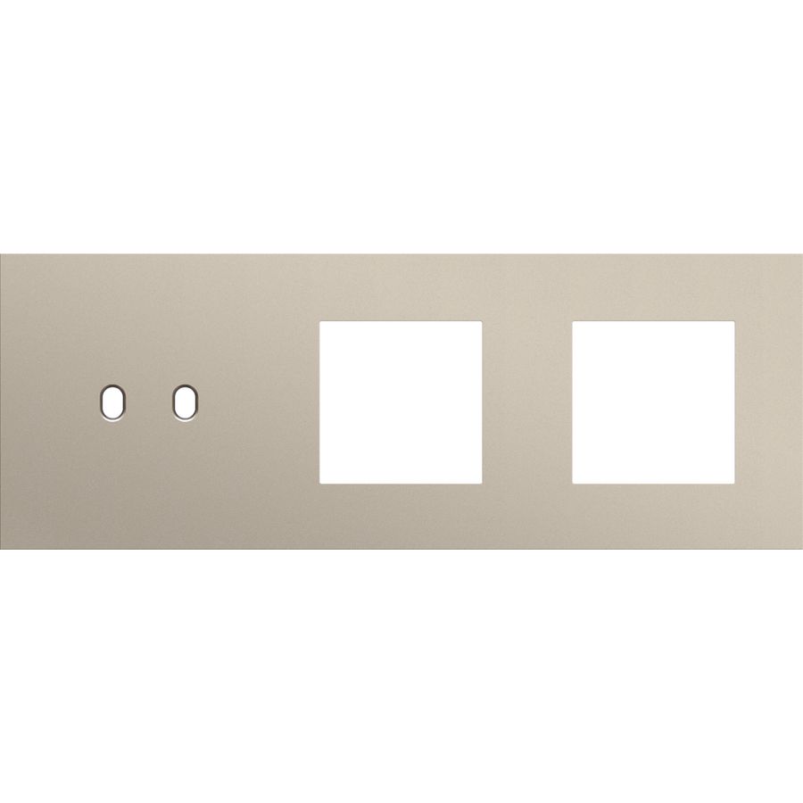 Afdekplaat 3-voud horiz. 71mm centerafst. 166-57707