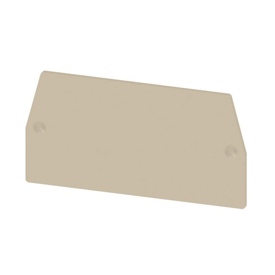 Afsluit- eindplaatterminals d.beige h:68.5mm Wi VVE=20