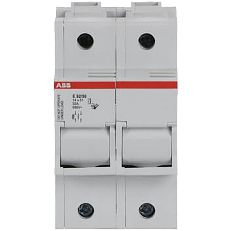 Zekeringhouder voor 14x 51mm zekeringen 2 P max 50A