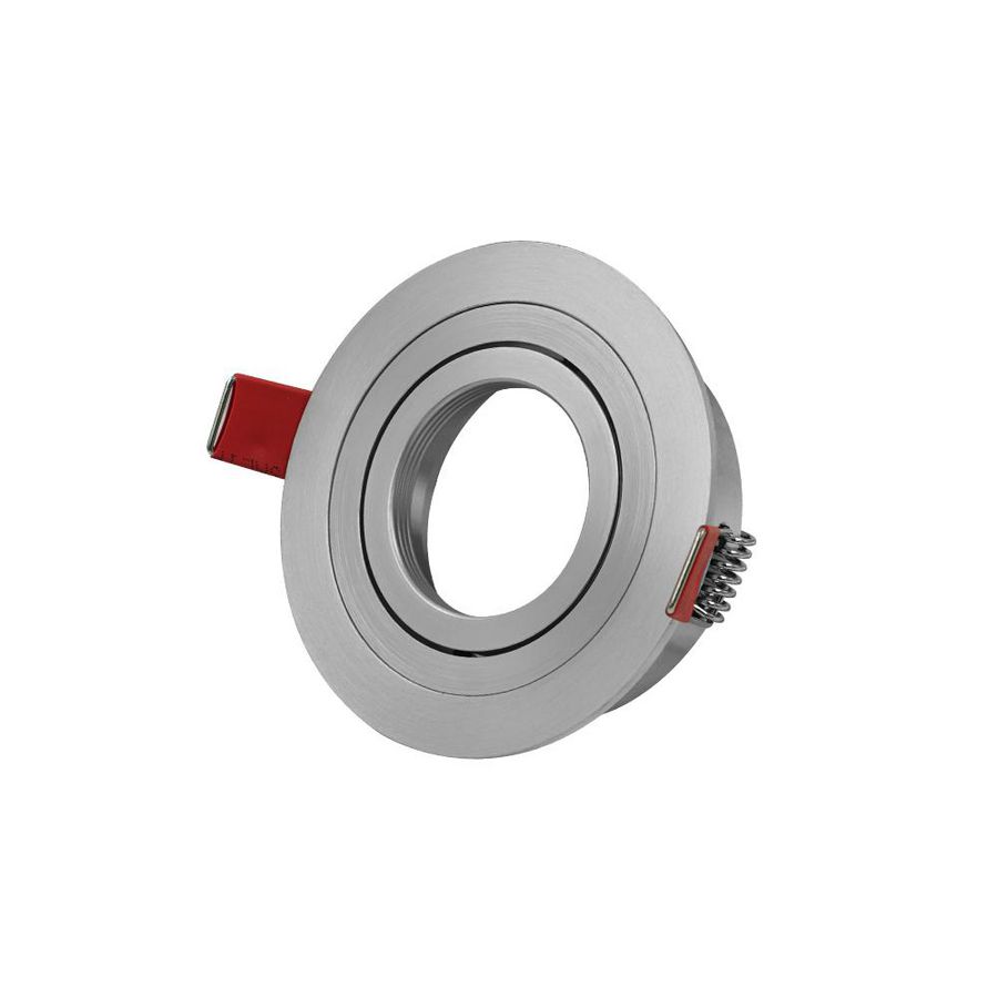 Inbouwarmatuur 50mm rond ø92mm verstelbaar alu