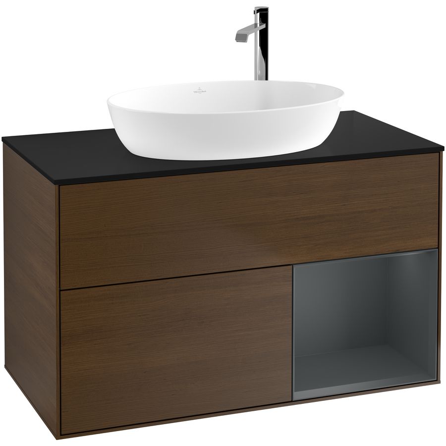 Wastafelonderkast Finion 1000x603x501mm W.Veneer F902HGGN