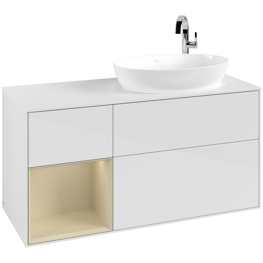 Wastafelonderkast Finion 1200x603x501mm G.White.L G921HJGF