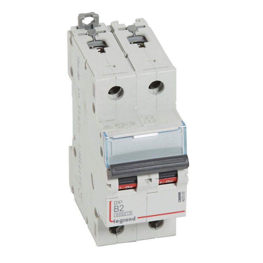 Installatieautomaat DX³ 6000A/10kA 2-polig B-karakteristiek 02