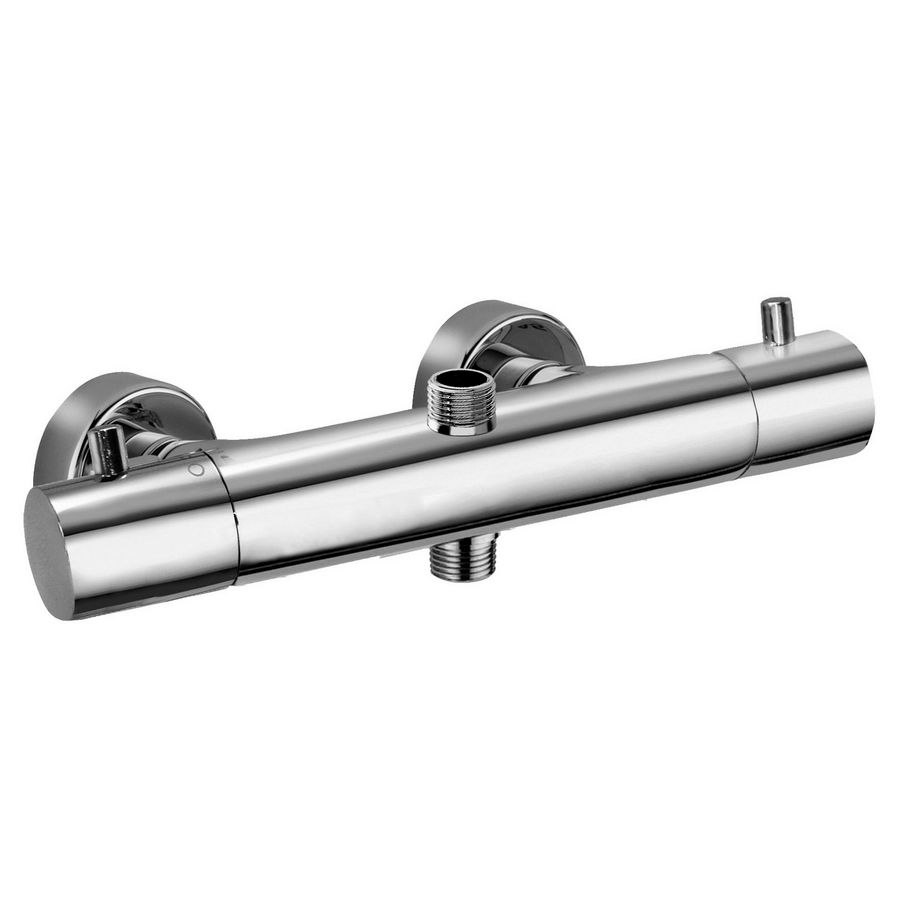 Douchethermostaat LIGHT 2 uitgangen 1/2" incl. s-koppelingen chroom