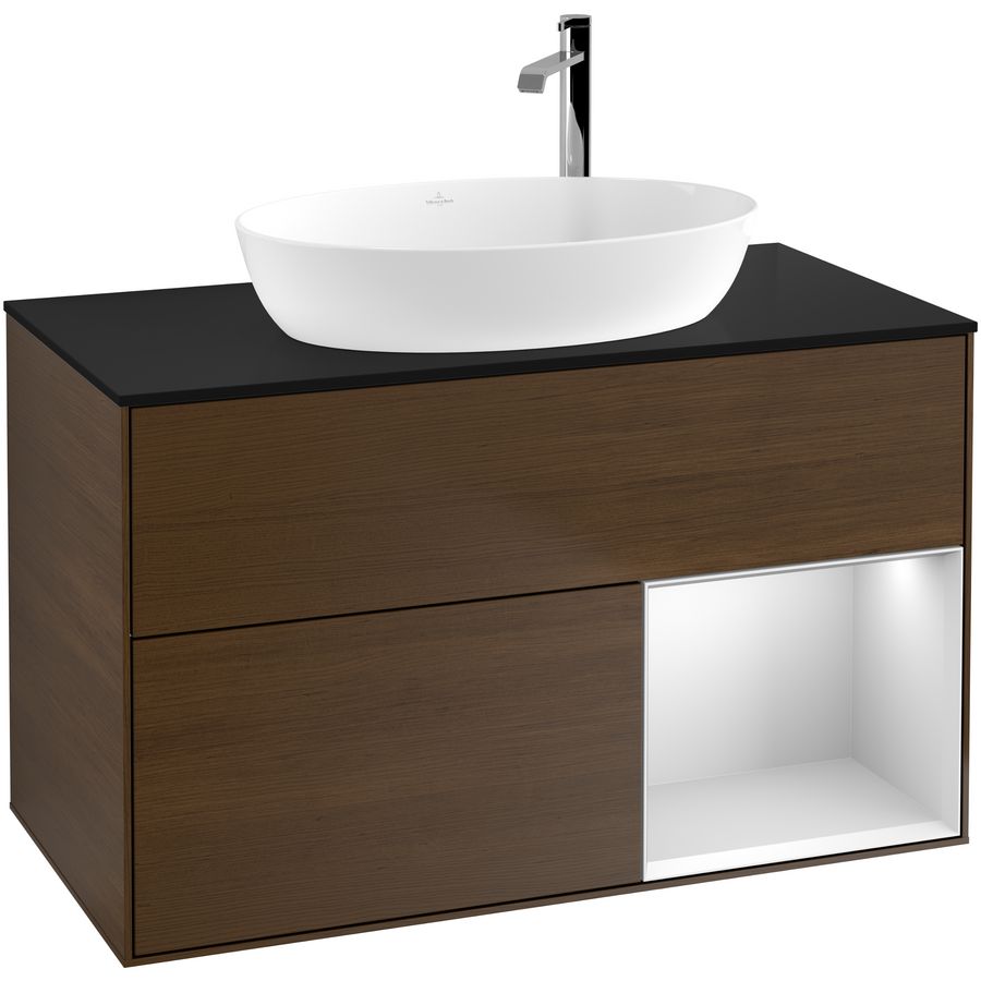 Wastafelonderkast Finion 1000x603x501mm W.Veneer F902MTGN