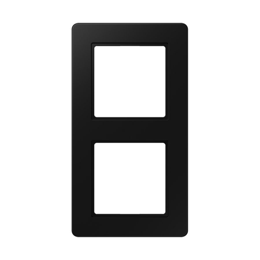 Afdekraam mat grafiet zwart slagvast 2-voudig A-flow