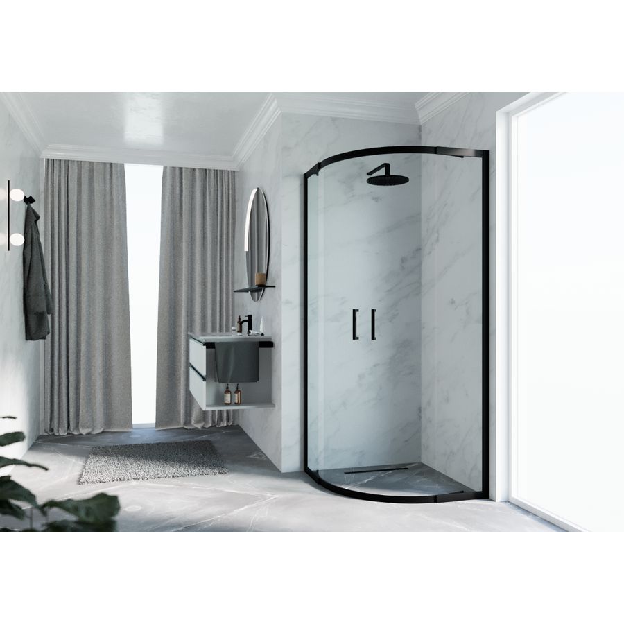 Cab. Zeph 2.0 R 100 Verst. 98,5-101,5cm Helder Glas Zwart