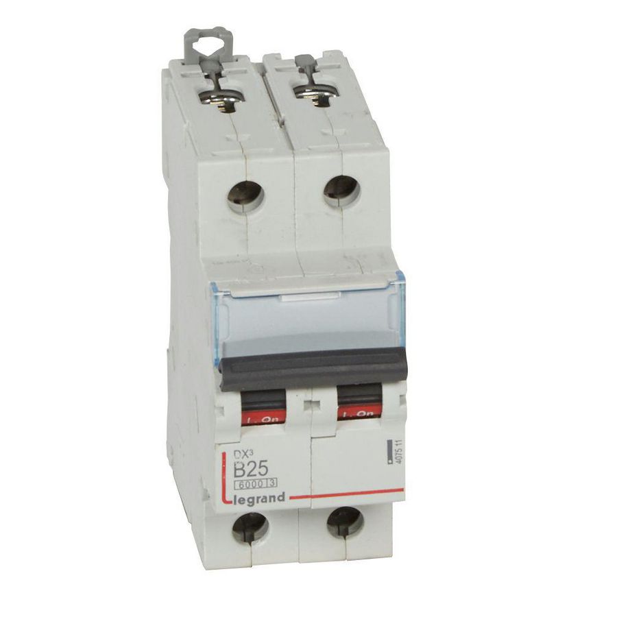 Installatieautomaat DX³ 6000A/10kA 2-polig B-karakteristiek 25