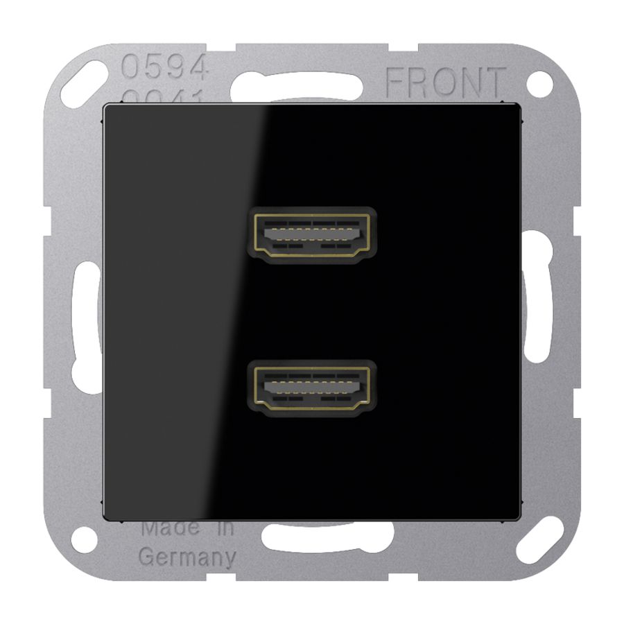 Afdekking A500 zwart voor 2xHDMI