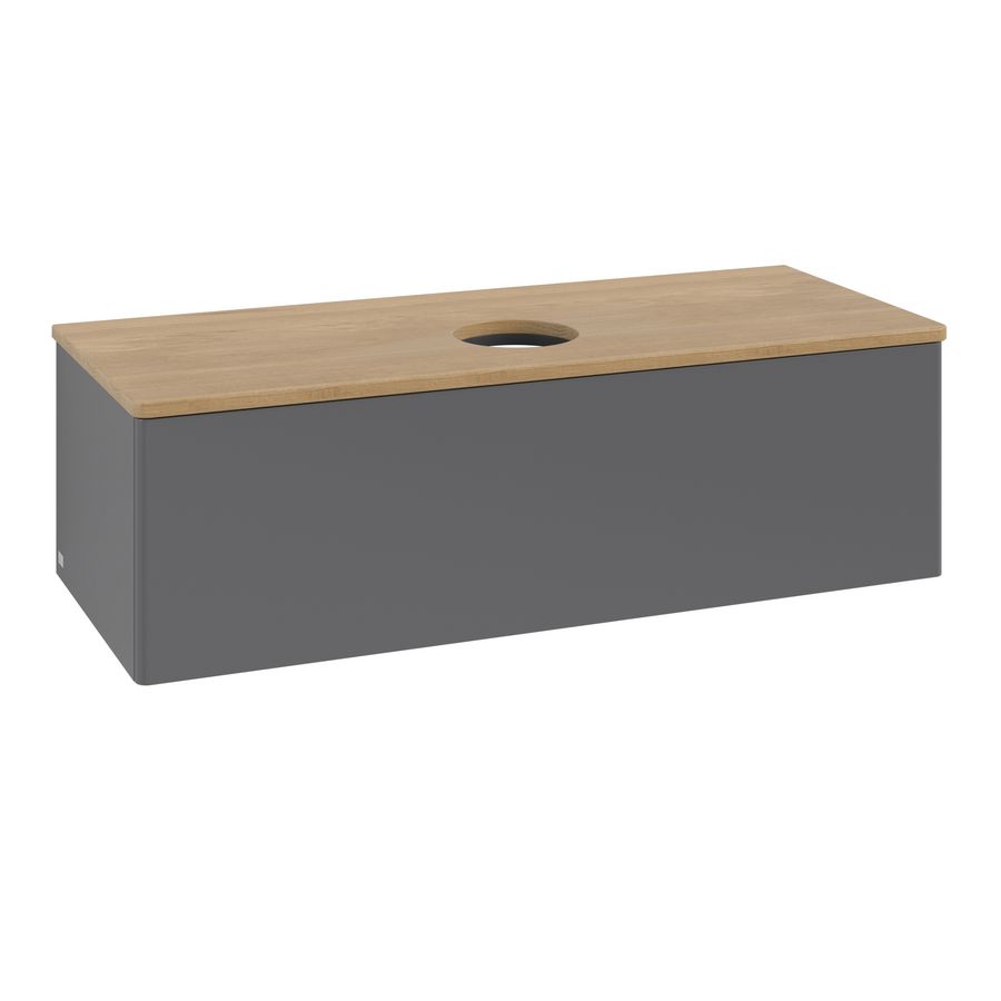 Wastafelonderkast Antao 1200x360x500mm Antr. Matt Lacquer L32011GK