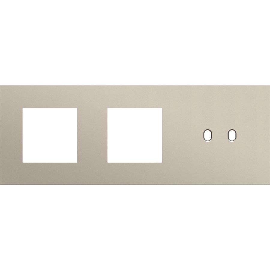 Afdekplaat 3-voud horiz. 71mm centerafst. 166-57708