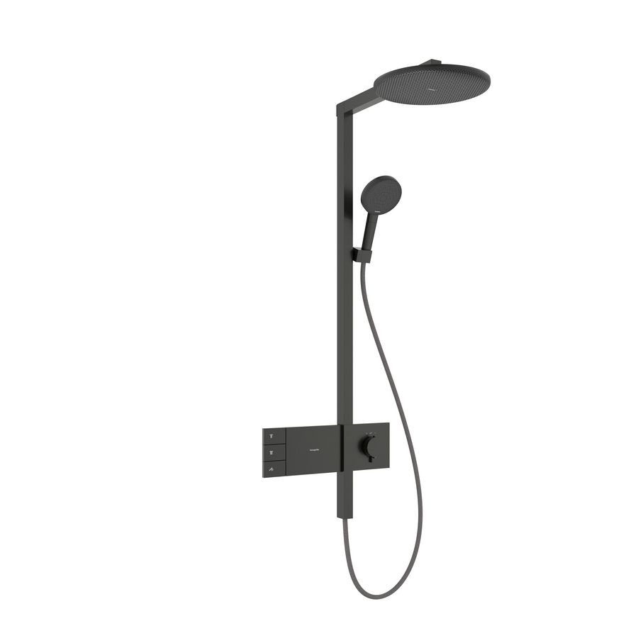 Showerpipe 300 2 straalsoorten ShowerSelect comfort Raindance Alive S Brushed Black Chrome