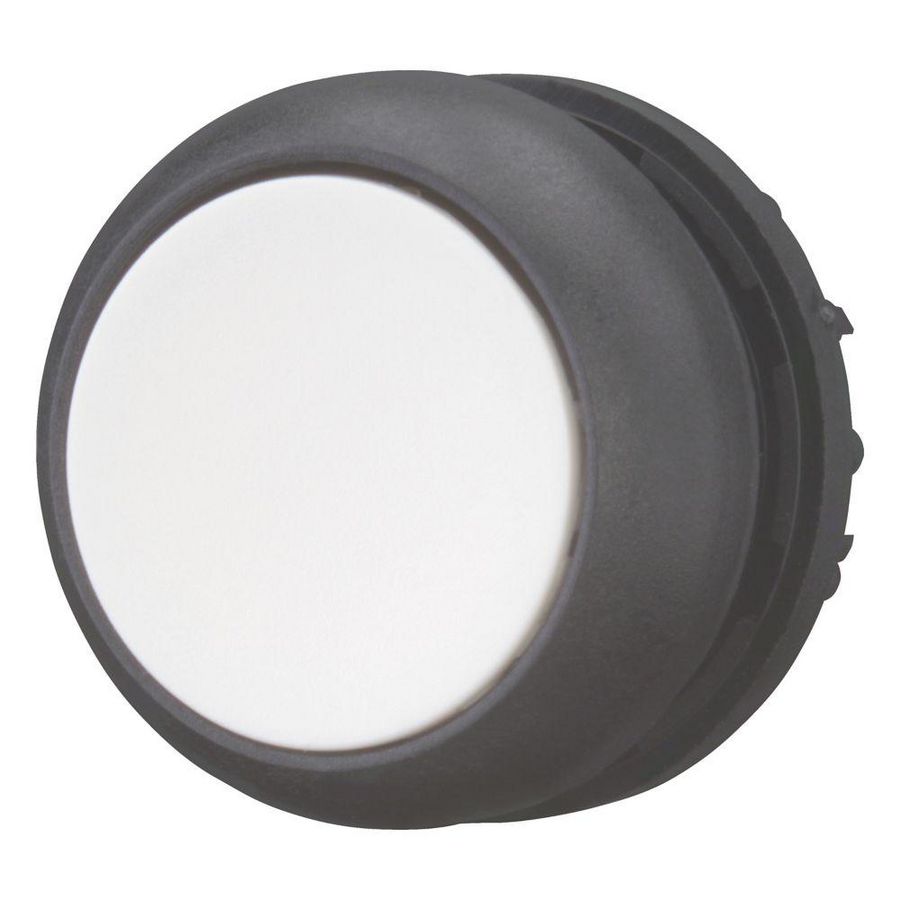 Drukknop vlak wit vast M22S-DR-W