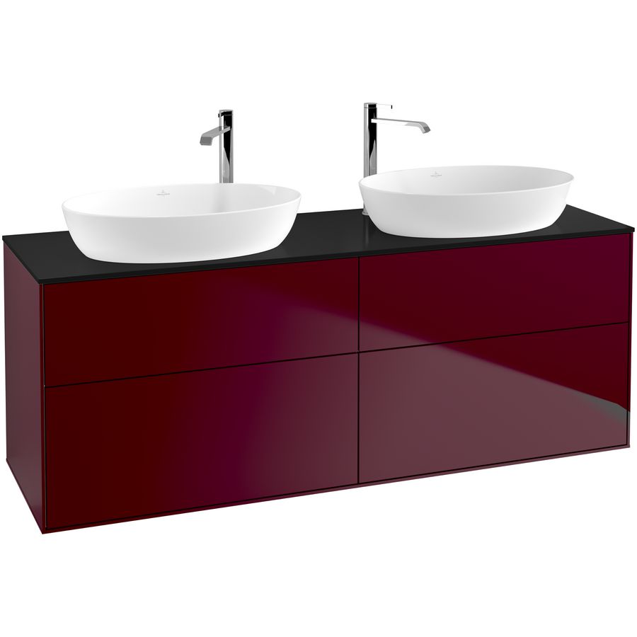 Wastafelonderkast Finion 1600x603x501mm Peony Matt Lacquer F96200HB