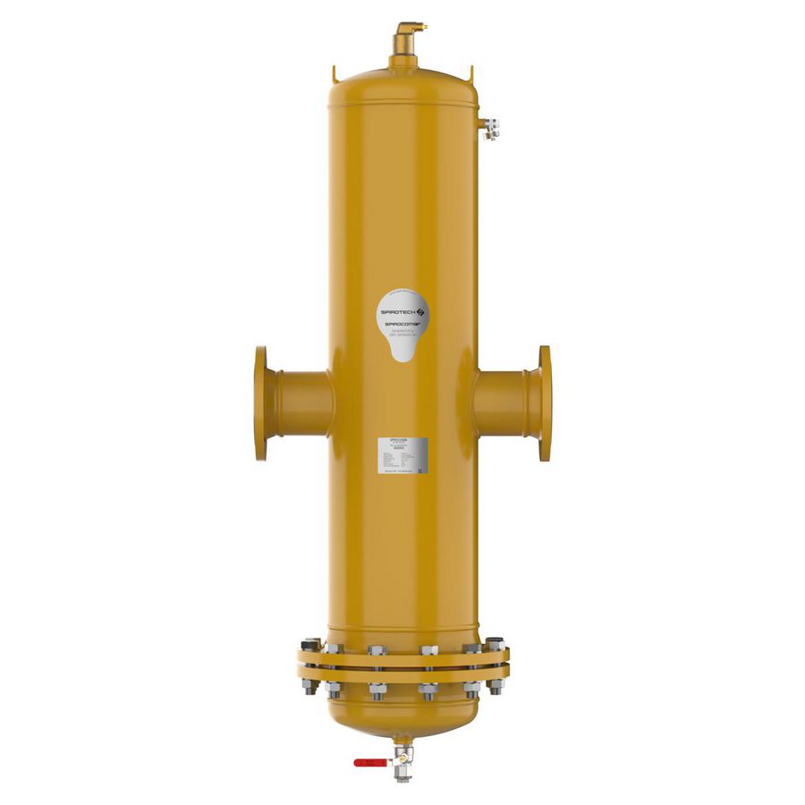 Vuilafscheider lucht dem HF. DN050 Flens P 10bar max.110°C.