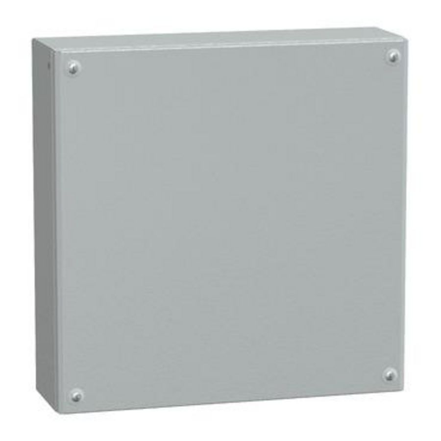 IndustriEle doos Volle deur 400x400x120mm IP66 IK10 Metaal -