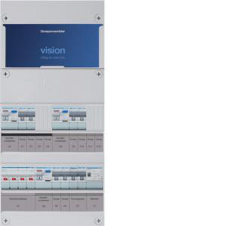 Groepenkast 6-groepenverdeler HS 3xALS 2P 30mA +F+T 3-fase
