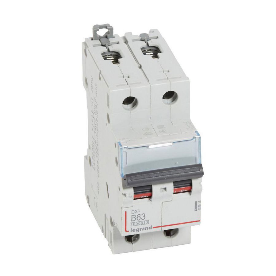Installatieautomaat DX³ 6000A/10kA 2-polig B-karakteristiek 63