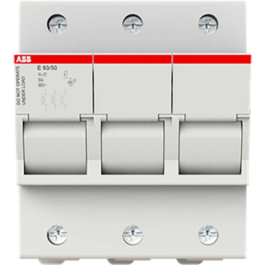 Zekeringhouder voor 14x 51mm zekeringen 3 P max 50A