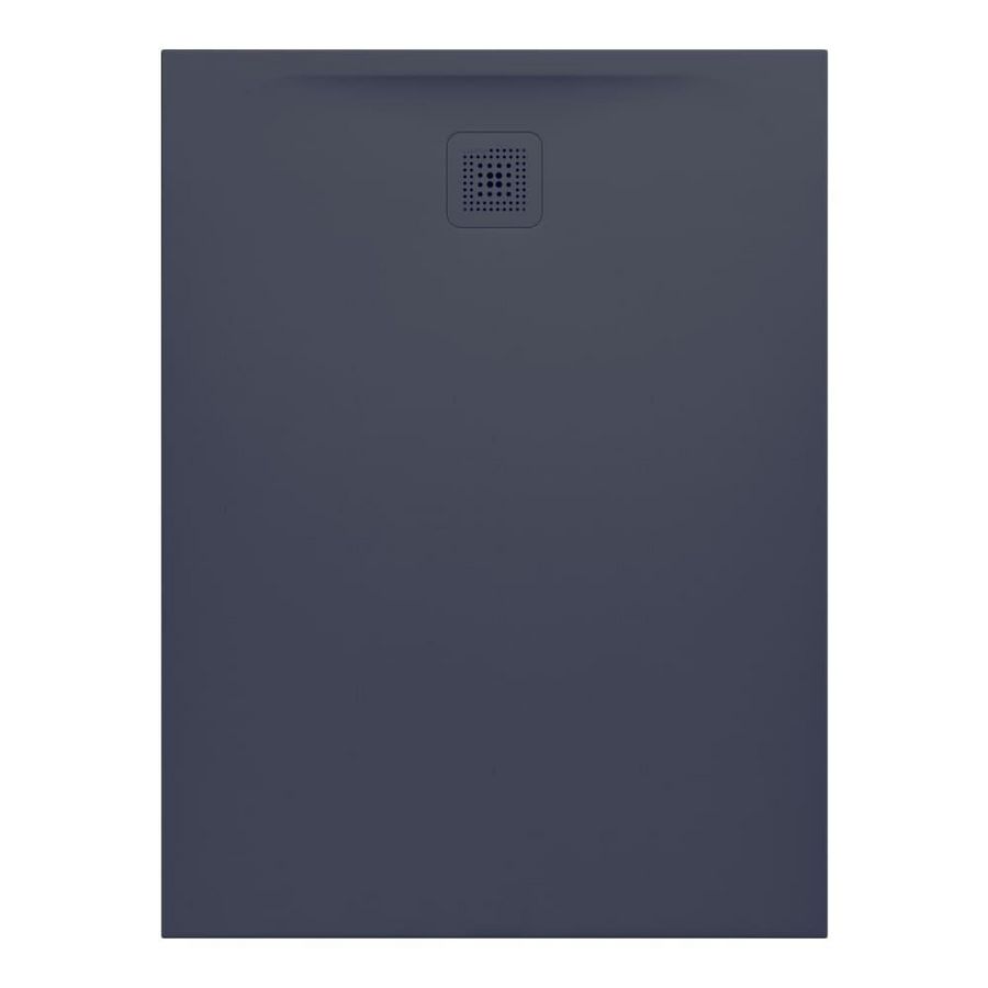 Douchevloer 1200x900mm rechthoekig antraciet Marbond composiet afvoer aan korte zijde