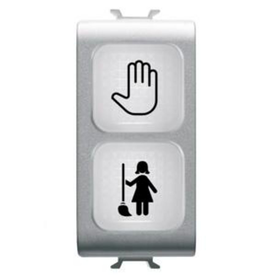 DUBBELE INDICATIELAMP-OPAAL-DND+MUR-1 MODULE-TITAN -