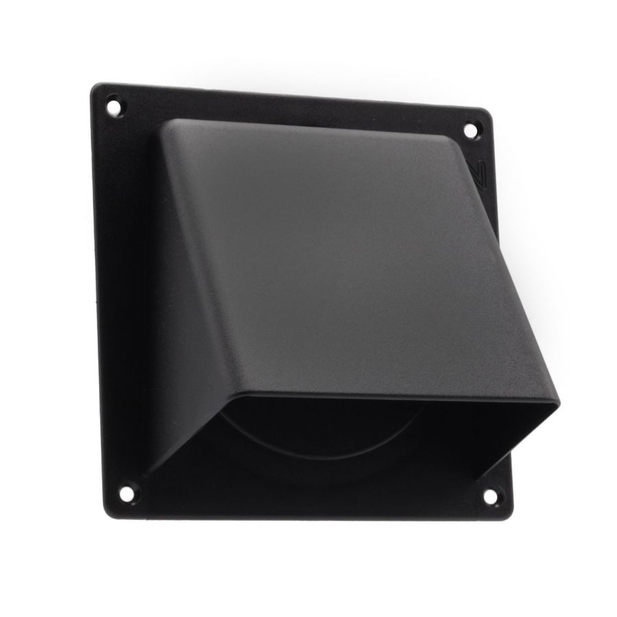 Universele gevelklep Ø100/125/110x54mm zwart