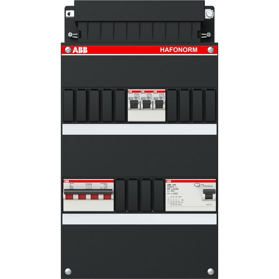Installatiekast 2x achter 30mA 1x direct + HS 3-f