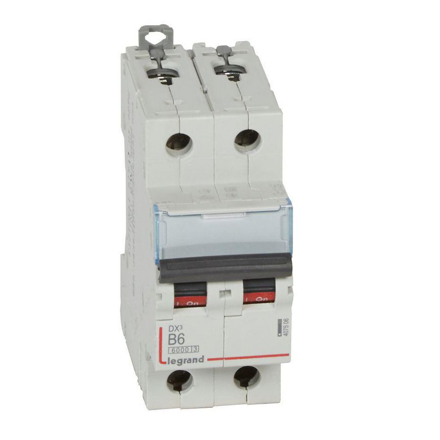 Installatieautomaat DX³ 6000A/10kA 2-polig B-karakteristiek 06