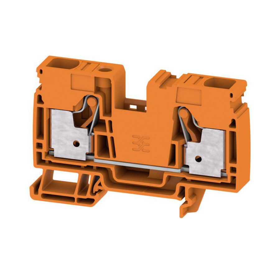 Doorvoerklem PUSH IN oranje 16mm² 76A 1000V Nu VVE=20