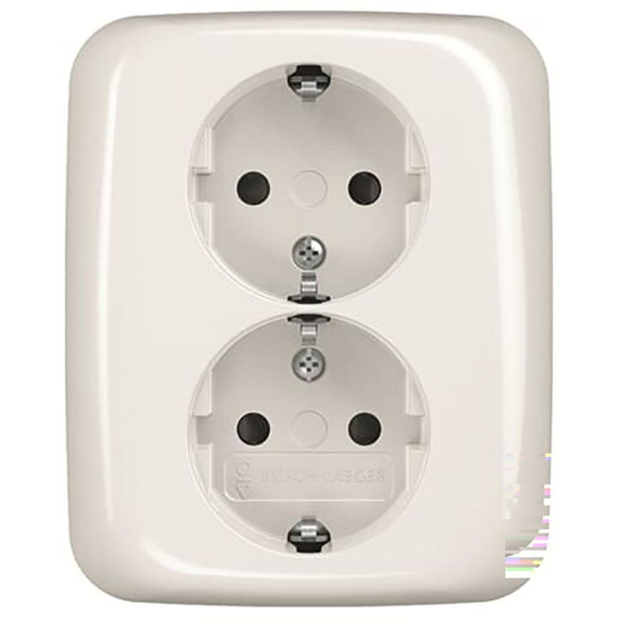 Wandcontactdoos ra dubbel kv inb R-alpin 2TKA00003902 (202 EUJRB-214)