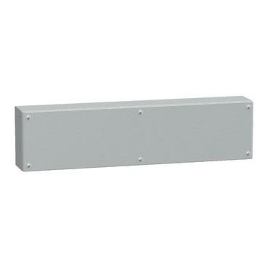 IndustriEle doos Volle deur 200x800x120mm IP66 IK10 Metaal -