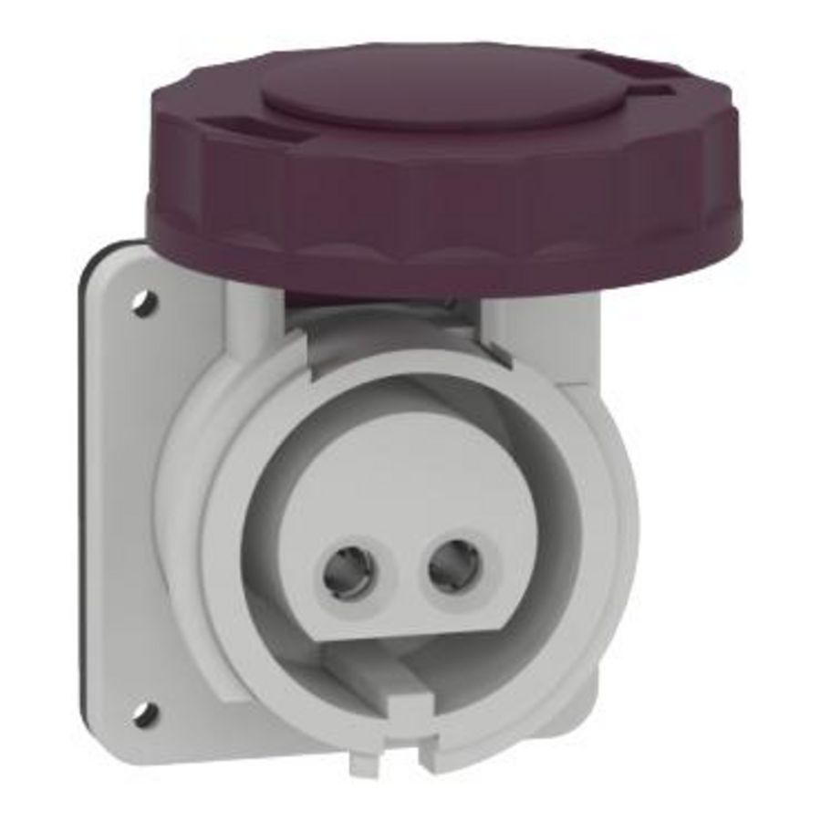 Industriele inbouwcontactdoos 2P 16A 20-25 AC IP67 PratiKa