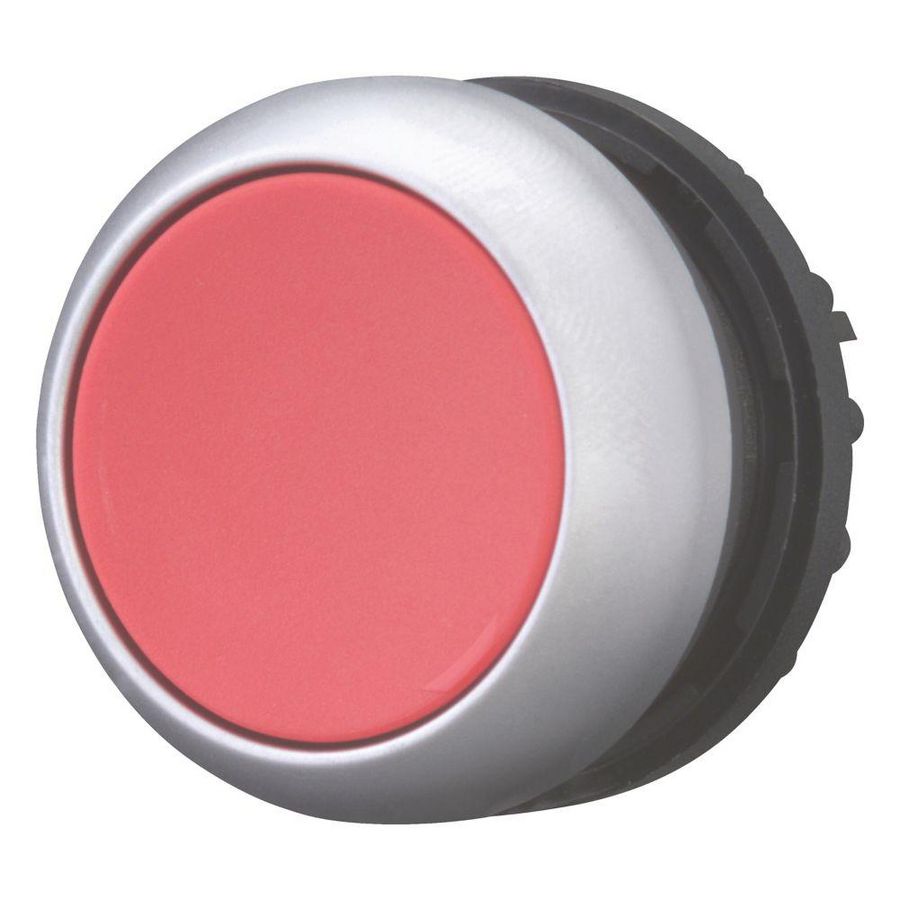 Drukknop vlak rood terugverend M22-D-R