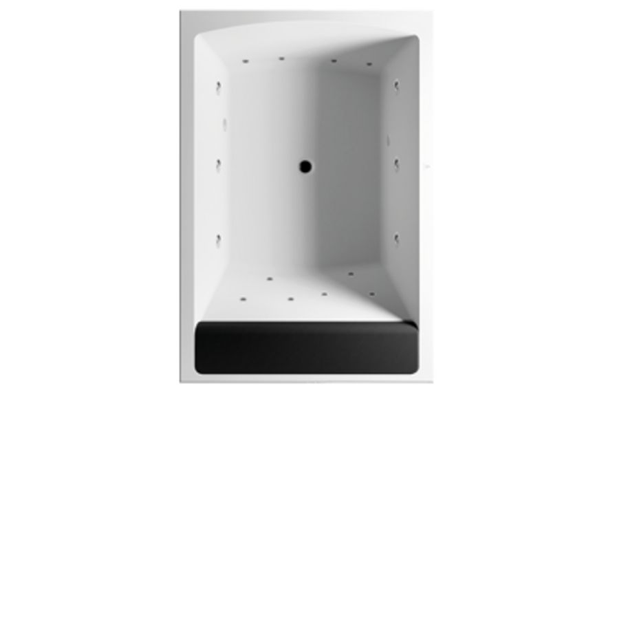 Whirlpool Savona Rihopool 190x130cm systeem FLOW rechts hoogglans wit