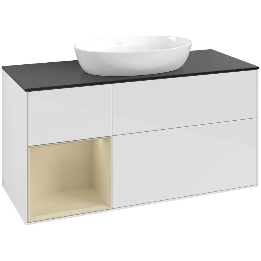 Wastafelonderkast Finion 1200x603x501mm G.White.L GA62HJGF