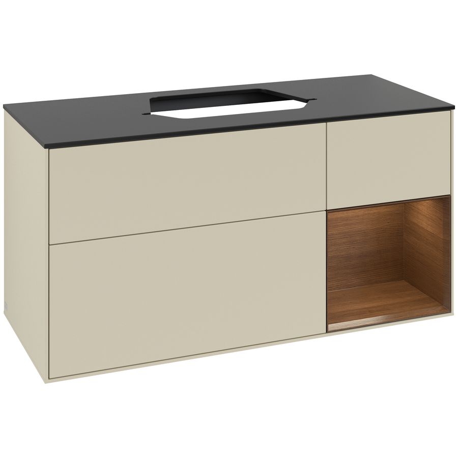 Wastafelonderkast Finion 1200x603x501mm S.Grey Matt Lacquer F422GNHJ