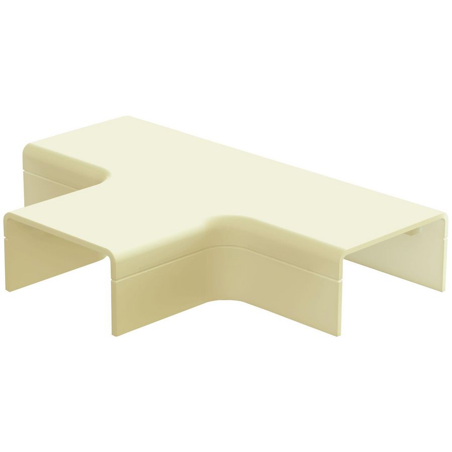 Doos a 2st. Systeem25 t-stuk met bodemstuk 25x13mm creme