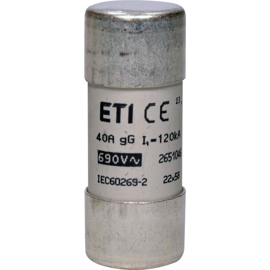 Cylindrische zekering CH22 aM 40A 690V 22x58 VVE=10