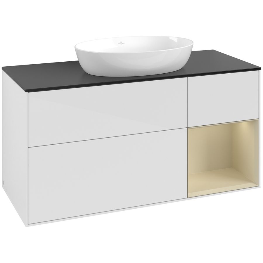 Wastafelonderkast Finion 1200x603x501mm G.White.L GA72HJGF