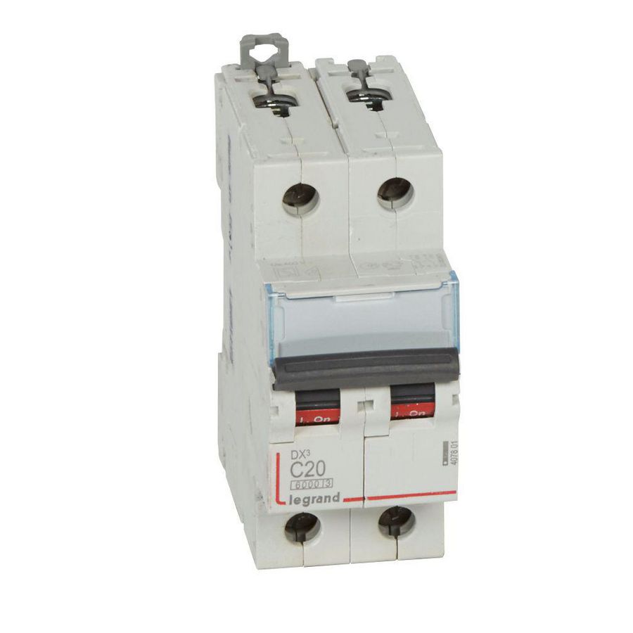 Installatieautomaat DX³ 6000A/10kA 2-polig C-karakteristiek 20A