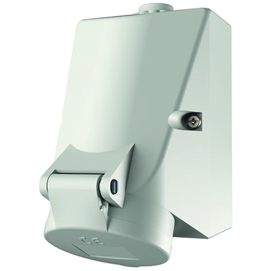 Wandcontactdoos 16A 4-polig  1H 50V IP44 2982
