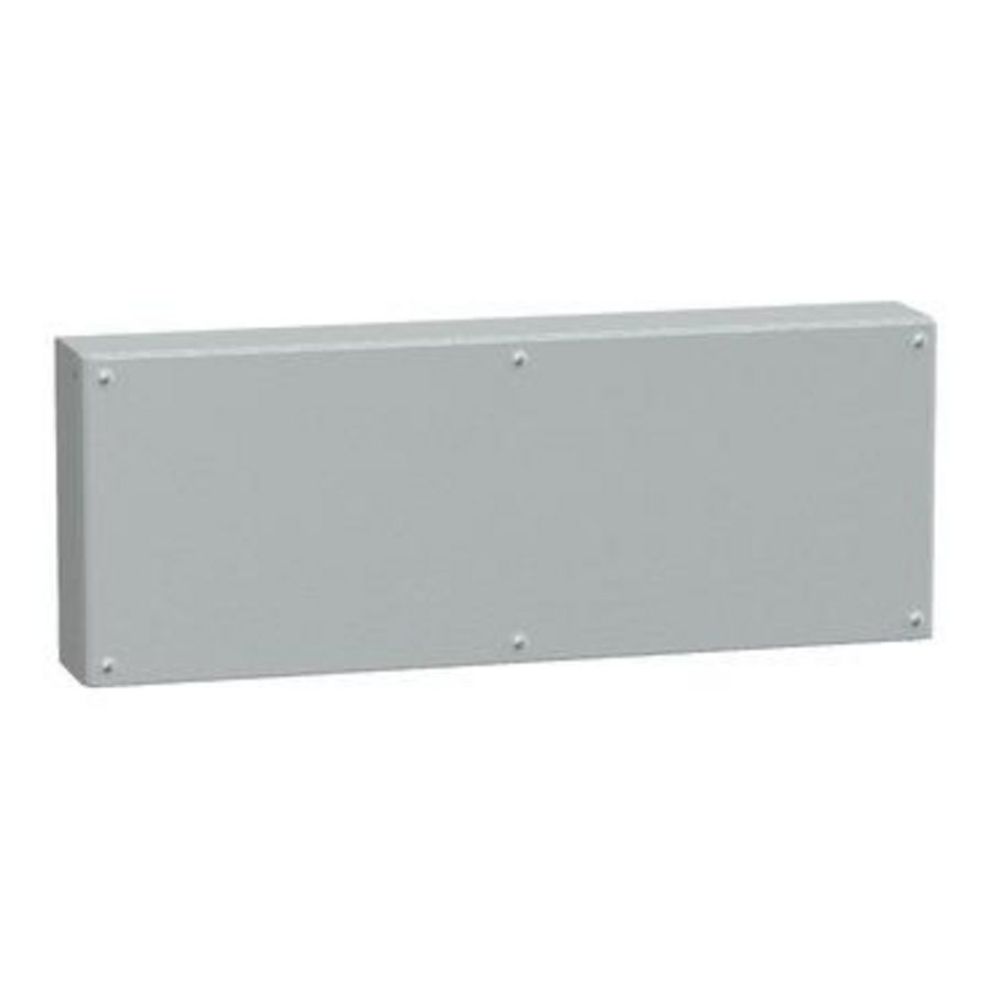 IndustriEle doos Volle deur 300x800x120mm IP66 IK10 Metaal -