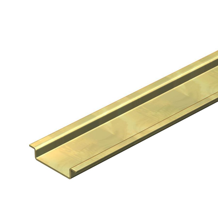 Lengte a 2m. DIN-rail gesloten 35x75mm staal verzinkt transpar.