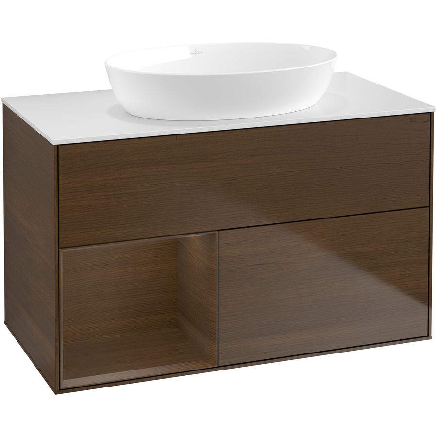 Wastafelonderkast Finion 1000x603x501mm W.Veneer FA11GNGN