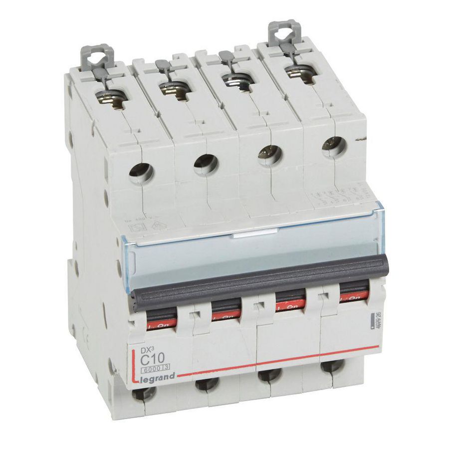 Installatieautomaat DX³ 6000A/10kA 4-polig C-karakteristiek 10A