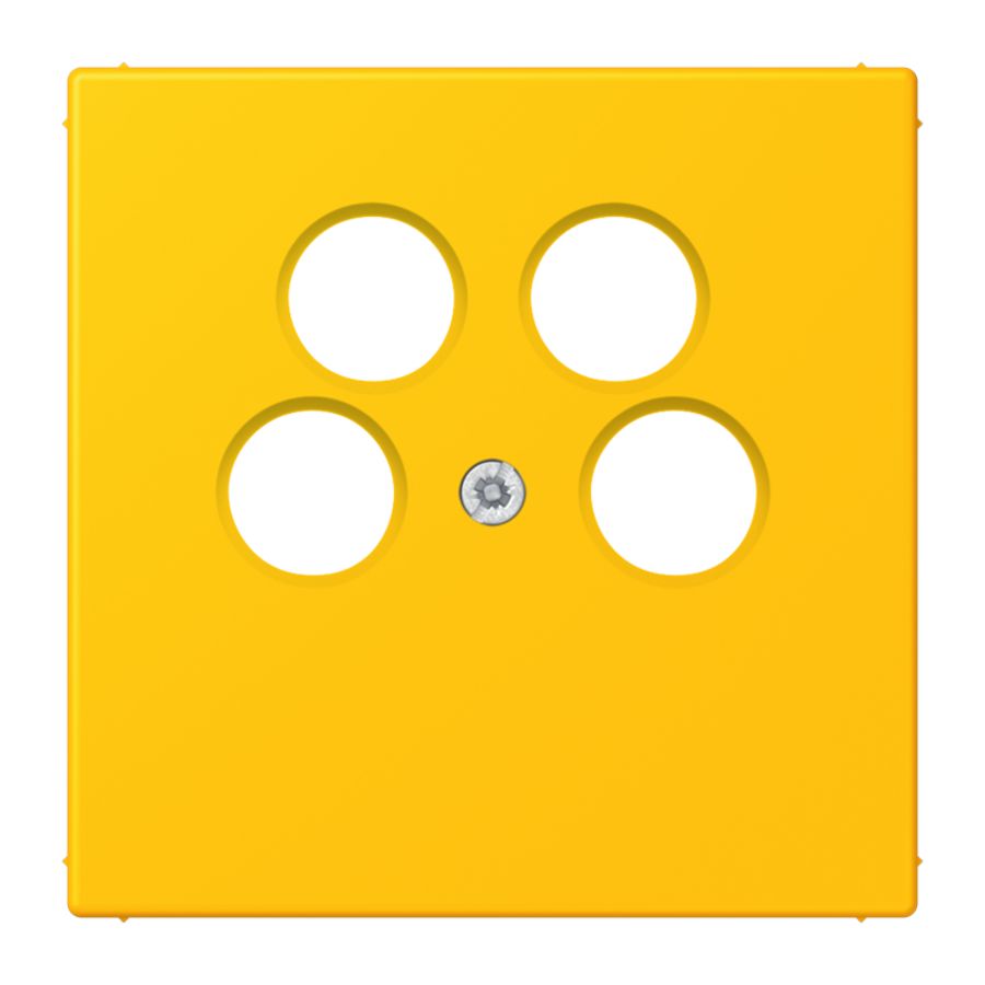 Afdekking SAT/TV 4-gats Ankaro LC4320W