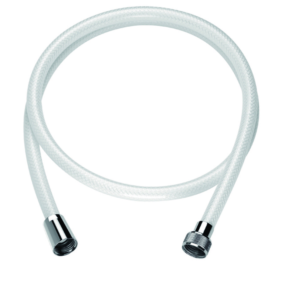 Slang verstevigd FF1/2" PVC wit L.1,25 m