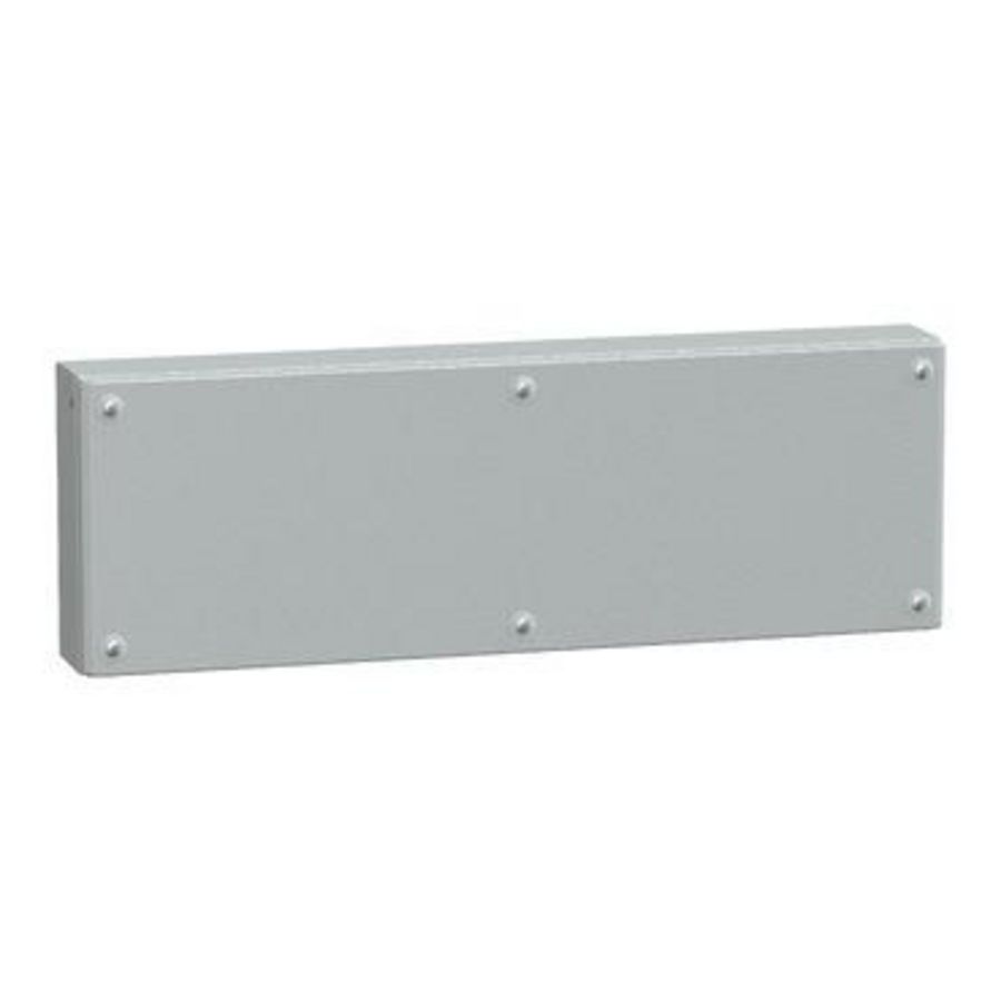 IndustriEle doos Volle deur 200x600x80mm IP66 IK10 Metaal -